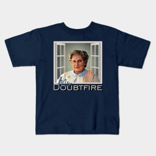 Mrs Doubtfire Flips Off Kids T-Shirt